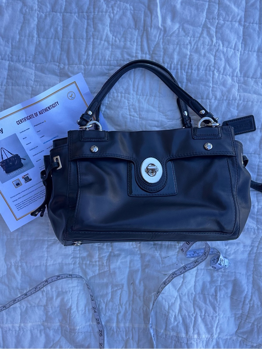 Vintage Coach Bags | Coach Peyton Leather Carryall Bag